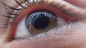 close up eye